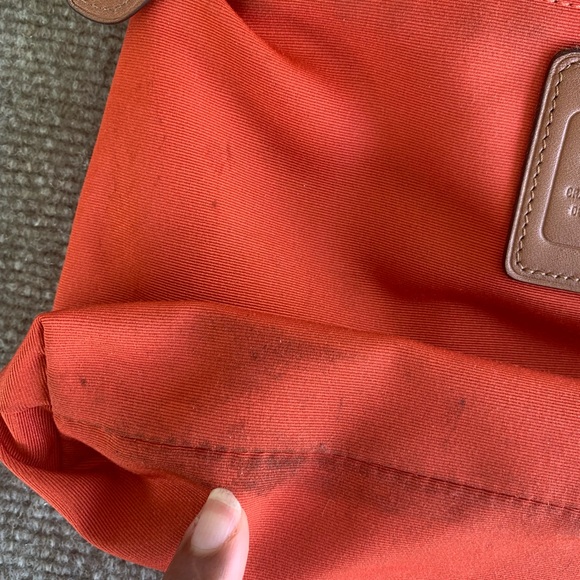 Coach Orange and Tan Cross Body - Picture 12 of 14